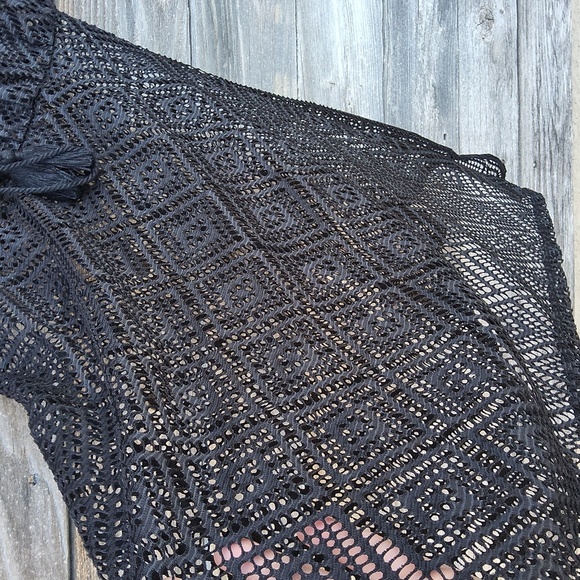 OP Black Swimsuit Cover Up Girls Size 7-9 - Picture 5 of 7